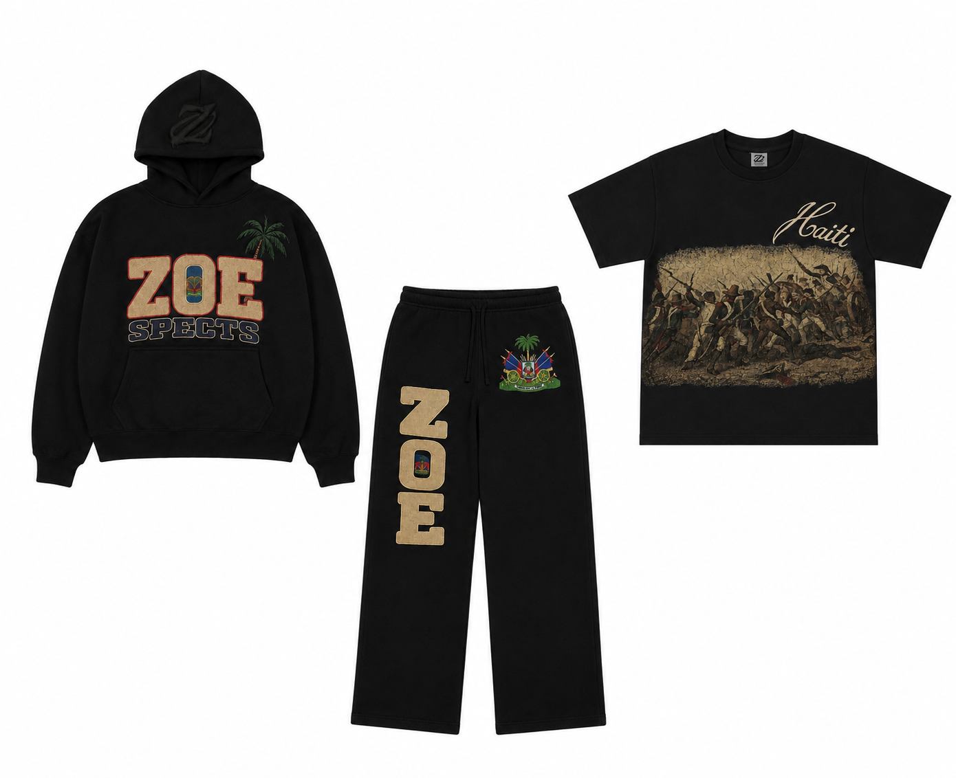 HOODIE + TSHIRT + SWEATPANTS